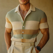 Load image into Gallery viewer, Men's Spring Fashion Simple Woven Slim Short Sleeve Shirt