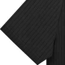 Load image into Gallery viewer, Men's Solid Striped Lapel Short Sleeve Polo Shirt