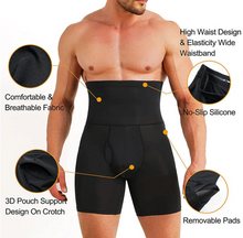 Load image into Gallery viewer, Men's High-Waisted Butt Lifter Shapewear