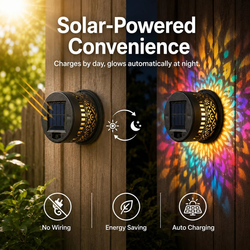 Solar Mandala Wall Light Projector