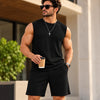 COOFANDY Men Knit Beach Set