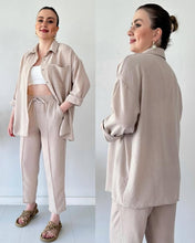 Load image into Gallery viewer, Shirt Collar Drop Shoulder Shirt &amp; Trousers Co-Ords
