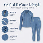 Women Athletic Zip-Up Tracksuit