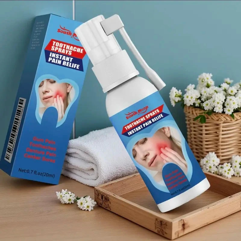 Alcohol-Free Toothache Relief Oral Care Spray Pack Of 3pcs