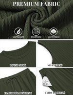 COOFANDY Men Knit Beach Set