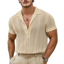 Load image into Gallery viewer, Men's Summer Classic Knitted Breathable V Neck T-Shirt
