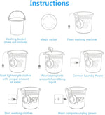 Portable Ultrasonic Turbo Washing Machine