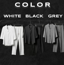 Load image into Gallery viewer, Men's 2 Pieces Linen Set Summer Outfits
