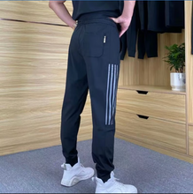 Load image into Gallery viewer, Men's High Stretch Short Sleeve Top &amp; Jogging Pants 2-Piece Set
