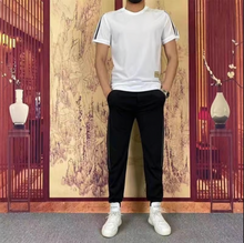 Load image into Gallery viewer, Men's High Stretch Short Sleeve Top &amp; Jogging Pants 2-Piece Set

