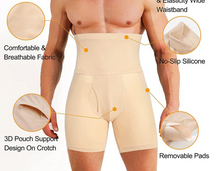 Load image into Gallery viewer, Men's High-Waisted Butt Lifter Shapewear
