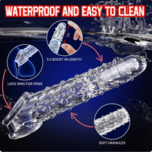 Load image into Gallery viewer, 🔥 Bigger. Harder. Wilder. 🔥 💦 The Explosive Vibrating Wolf-Tooth Crystal Sleeve 💦
