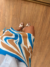 Load image into Gallery viewer, Two-Piece Camel Patterned Short Skirt Set
