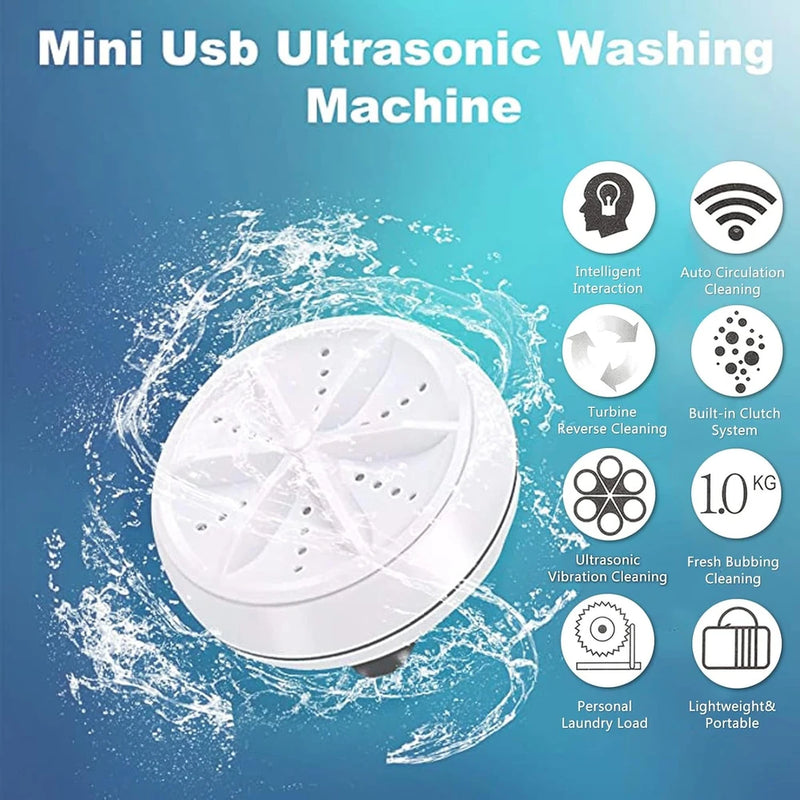 Portable Ultrasonic Turbo Washing Machine