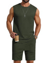 COOFANDY Men Knit Beach Set