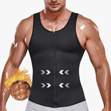 Load image into Gallery viewer, Men's slimming vest with zipper
