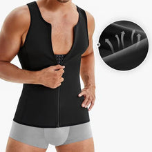 Load image into Gallery viewer, Men's slimming vest with zipper

