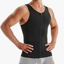Load image into Gallery viewer, Men's slimming vest with zipper
